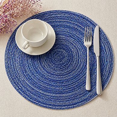 14 Inch Round Placemats Heat-resistant Stain Resistant Anti-skid Washable Polypropylene Table Mats