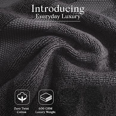 Premium Staple Cotton Bathroom Towel Set - 600 GSM 6-Piece Luxury Bath Towel Set ,High Absorben