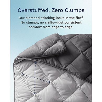Twin/Twin XL Microfiber All Seasons Down Alternative Quilted Comforter - Cooling Breathable