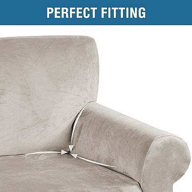 1 Peice Stretch Sofa Covers for 3 Cushion Couch Covers Sofa Slipcovers Furniture Protector Soft