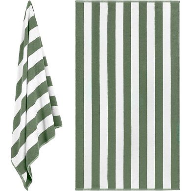 Beach Towels Oversized Stripe Cotton Bath Towel Large - Luxury Plush Thick Hotel Swim Pool Towels