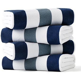 4 pc Microfiber Beach Towel Set,Super Absorbent Large Towels Camping Travel Towels,Quick Dry