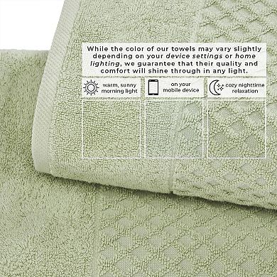 Cotton 6 Pack Hand Towel Set - Absorbent, Durable, Quick-Dry Towels for Bathroom