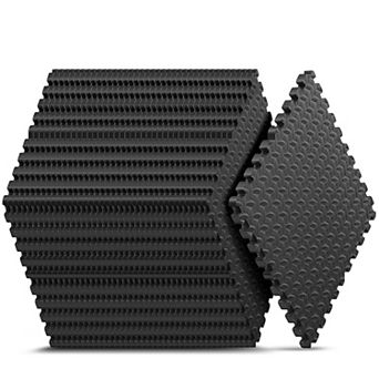 32 Pack EVA Interlocking Foam Floor Tiles 24x24 Inch Exercise Mat for Home Gym Kids Play Area