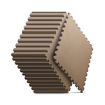 32 Pack EVA Interlocking Foam Floor Tiles 24x24 Inch Exercise Mat for Home Gym Kids Play Area