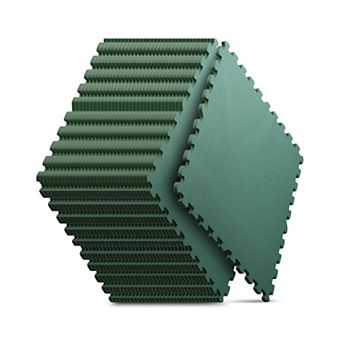 32 Pack EVA Interlocking Foam Floor Tiles 24x24 Inch Exercise Mat for Home Gym Kids Play Area