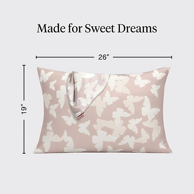 Satin Pillowcase with Zipper for Hair & Skin, Cooling Wrinkle-Free Pillow Case