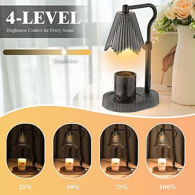 Candle Warmer Lamp with Timer Dimmable 4-Level Brightness Adjustable Height for Home Bedroom Gifts