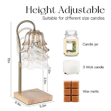 Candle Warmer Lamp With Timer Height Adjustable Wax Melt Home Decor Gifts For Women Mom