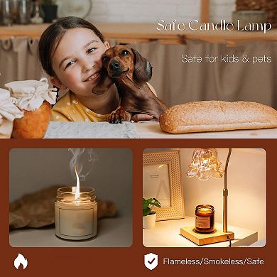 Candle Warmer Lamp With Timer Height Adjustable Wax Melt Home Decor Gifts For Women Mom