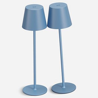 Cordless Rechargeable Table Lamp 2 Pack 5000mAh USB-C 3 Color Stepless Dimming Waterproof LED Touch