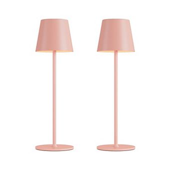 Cordless Rechargeable Table Lamp 2 Pack 5000mAh USB-C 3 Color Stepless Dimming Waterproof LED Touch