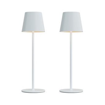 Cordless Rechargeable Table Lamp 2 Pack 5000mAh USB-C 3 Color Stepless Dimming Waterproof LED Touch