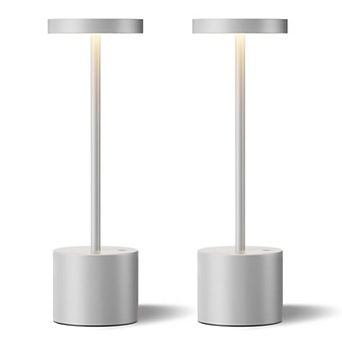 Cordless Lamp Set Rechargeable 3 Color Temperature LED Outdoor Wireless Dimmable Touch Control