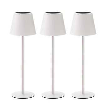 3 Pack Cordless Table Lamp Rechargeable Portable LED Touch Control Stepless Dimming 3 Color Temps