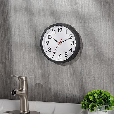 8 Inch Wall Clock Silent Non-Ticking Analog Classic for Home Office Bedroom Kitchen Bathroom School