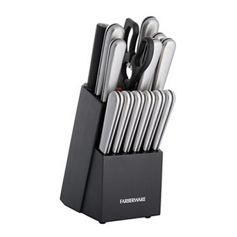 Farberware® 15 pc Stainless Steel Knife Block Set
