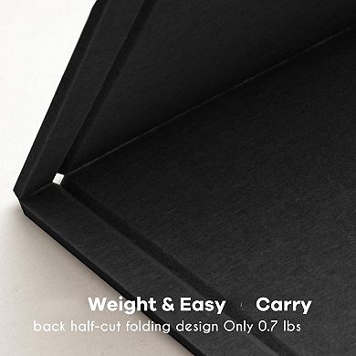 Bulletin Board 24x18 Felt Pin Vision Board Foldable Self-Adhesive Wall Photo Display with 20 Pushpin