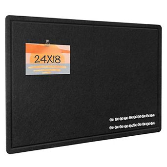 Bulletin Board 24x18 Felt Pin Vision Board Foldable Self-Adhesive Wall Photo Display with 20 Pushpin