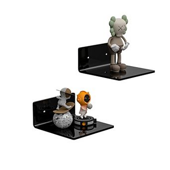 6 Inch Floating Shelves 2 Pack Wall Mounted Display Ledge for Pop Figures Plants Home Decor Living