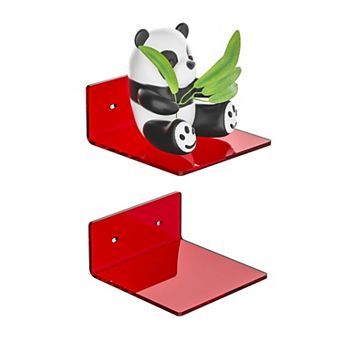 6 Inch Floating Shelves 2 Pack Wall Mounted Display Ledge for Pop Figures Plants Home Decor Living