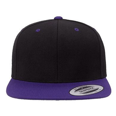 Yupoong Mens The Classic Premium Snapback 2-Tone Cap