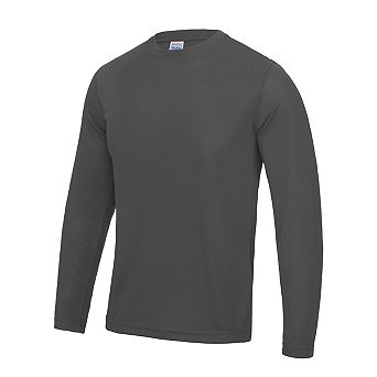 AWDis Just Cool Mens Long Sleeve Cool Sports Performance Plain T-Shirt