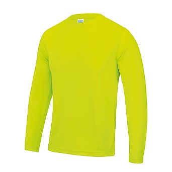 AWDis Just Cool Mens Long Sleeve Cool Sports Performance Plain T-Shirt