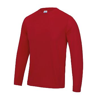 AWDis Just Cool Mens Long Sleeve Cool Sports Performance Plain T-Shirt