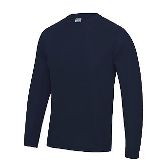 AWDis Just Cool Mens Long Sleeve Cool Sports Performance Plain T-Shirt