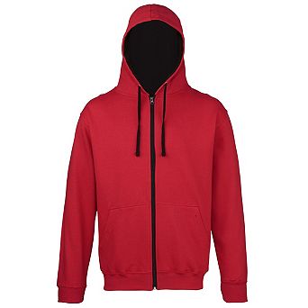 Awdis Mens Varsity Hooded Sweatshirt / Hoodie / Zoodie