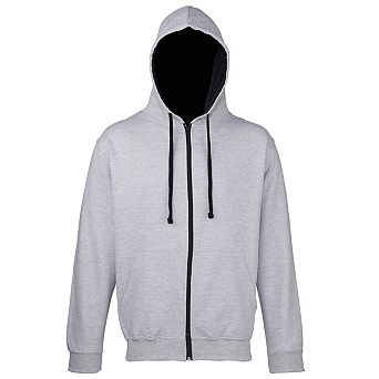 Awdis Mens Varsity Hooded Sweatshirt / Hoodie / Zoodie