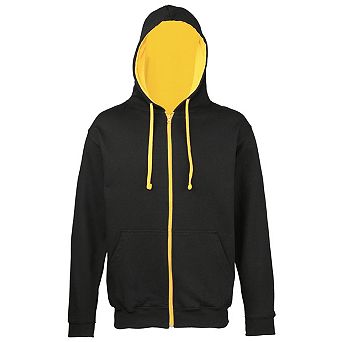 Awdis Mens Varsity Hooded Sweatshirt / Hoodie / Zoodie