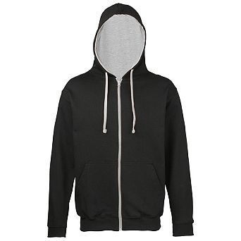 Awdis Mens Varsity Hooded Sweatshirt / Hoodie / Zoodie