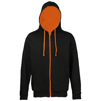 Awdis Mens Varsity Hooded Sweatshirt / Hoodie / Zoodie