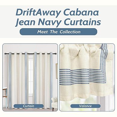 DriftAway Chris Linen Blackout Curtains with Thermal and Sound Reducing Layer for Living Room