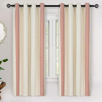 DriftAway Chris Linen Blackout Curtains with Thermal and Sound Reducing Layer for Living Room
