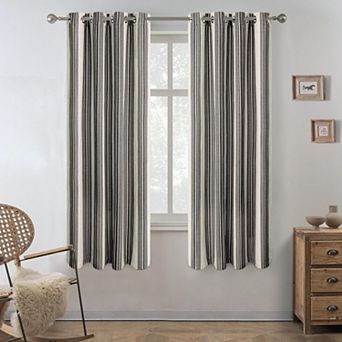 DriftAway Chris Linen Blackout Curtains with Thermal and Sound Reducing Layer for Living Room