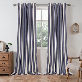 DriftAway Chris Linen Blackout Curtains with Thermal and Sound Reducing Layer for Living Room