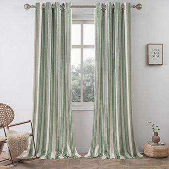 DriftAway Chris Linen Blackout Curtains with Thermal and Sound Reducing Layer for Living Room