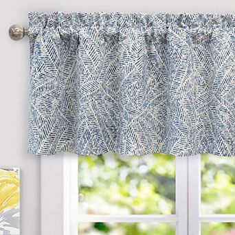 DriftAway Farmhouse Linen Lined Valance Double Layer Thermal Insulated Room Darkening Blackout