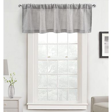 DriftAway Linen Textured Curtain Valances for Windows Light Filtering Country Rustic Kitchen Valance