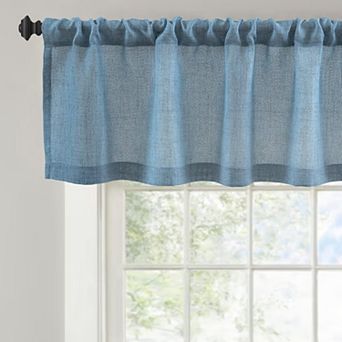 DriftAway Linen Textured Curtain Valances for Windows Light Filtering Country Rustic Kitchen Valance