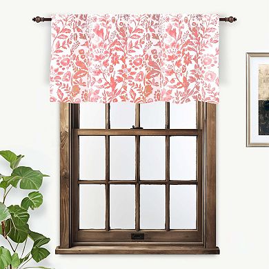 DriftAway Julia Lined Valance Double Layer Thermal Insulated Room Darkening Blackout Valances