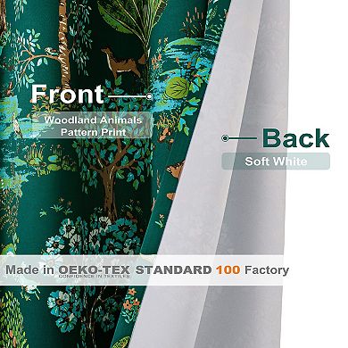 DriftAway Floral Curtains for Bedroom Blackout Thermal Insulated Lined Vintage Printed Drapes