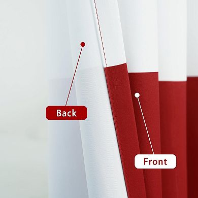 DriftAway Striped Room Darkening Curtains Horizontal Stripe Classic Grommet Drapes for Bedroom