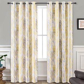 DriftAway Tree Branch Blackout Curtains Double Layer for Bedroom Classic Thermal Insulated Drapes