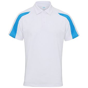 AWDis Just Cool Mens Short Sleeve Contrast Panel Polo Shirt