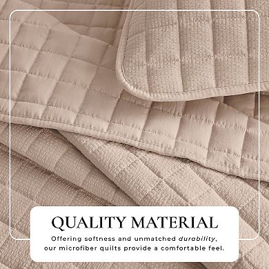 Madelinen® Seersucker Box-Stitched Quilt Set with Shams