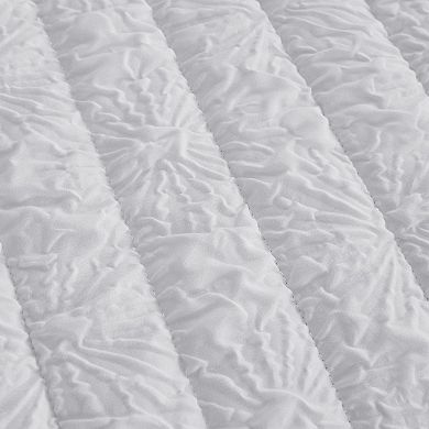 Madelinen® Floral Embossed Microfiber Quilt Set with Shams